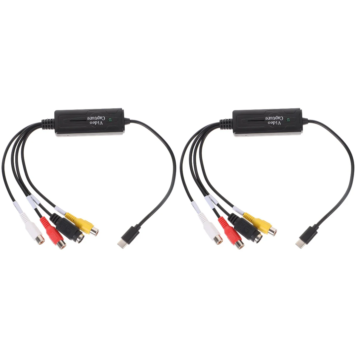 

2 PCS Convert 8mm Tapes To Digital Av To Usb Adapter Flatbed Equipment Av Capture Card USB Video Recording Accessory Plastic