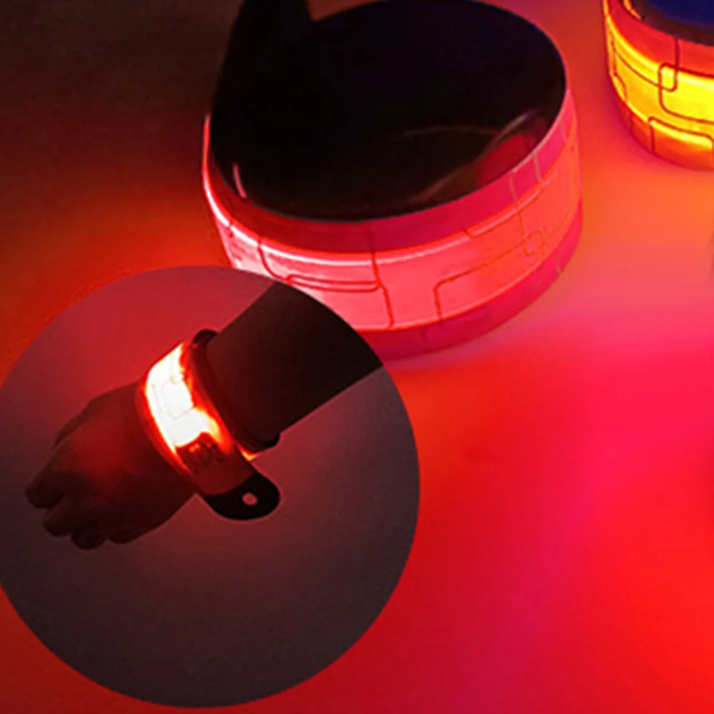 

Reflective Light Bracelets Night Safety Warning Sports LED Wristbands Light Up Wrist Strap for Jogging Running for Night Cycling