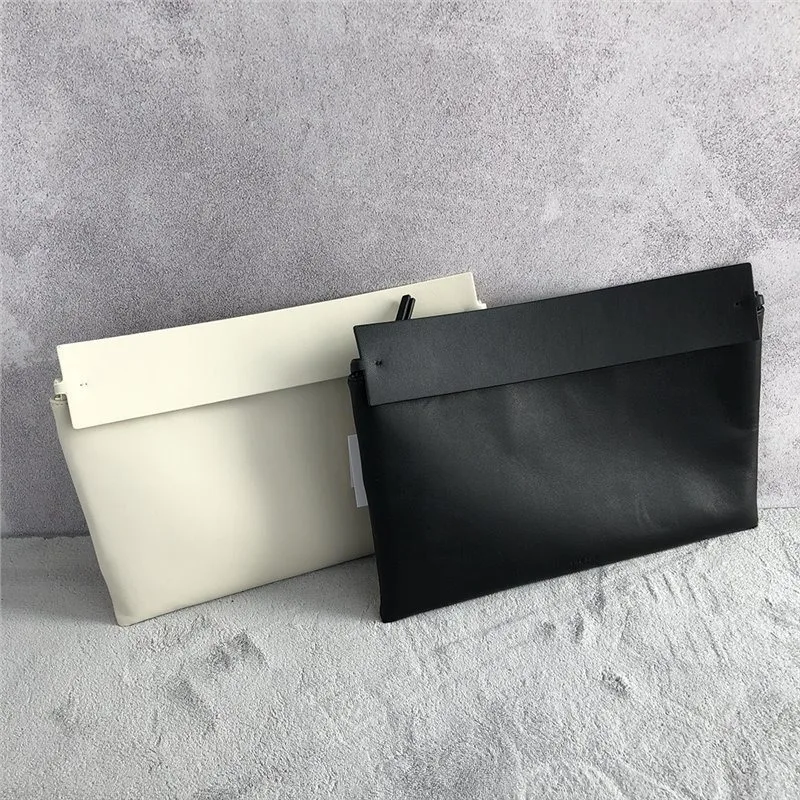 

Luxury Sheepskin Envelope purses Wide Shoulder Strap Zipper handbags women commuter Large Capacity fashion Solid clutches
