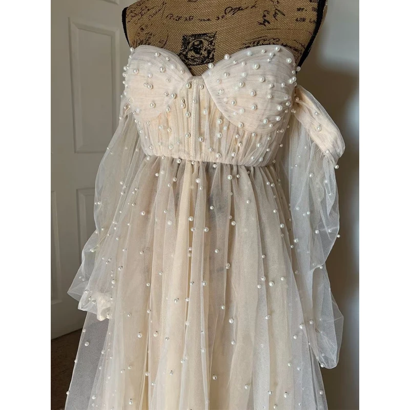 Жемчужное Тюлевое Платье Для Беременных фотосессия Halo Crown SET embarazpara Embarazadas Baby Shower