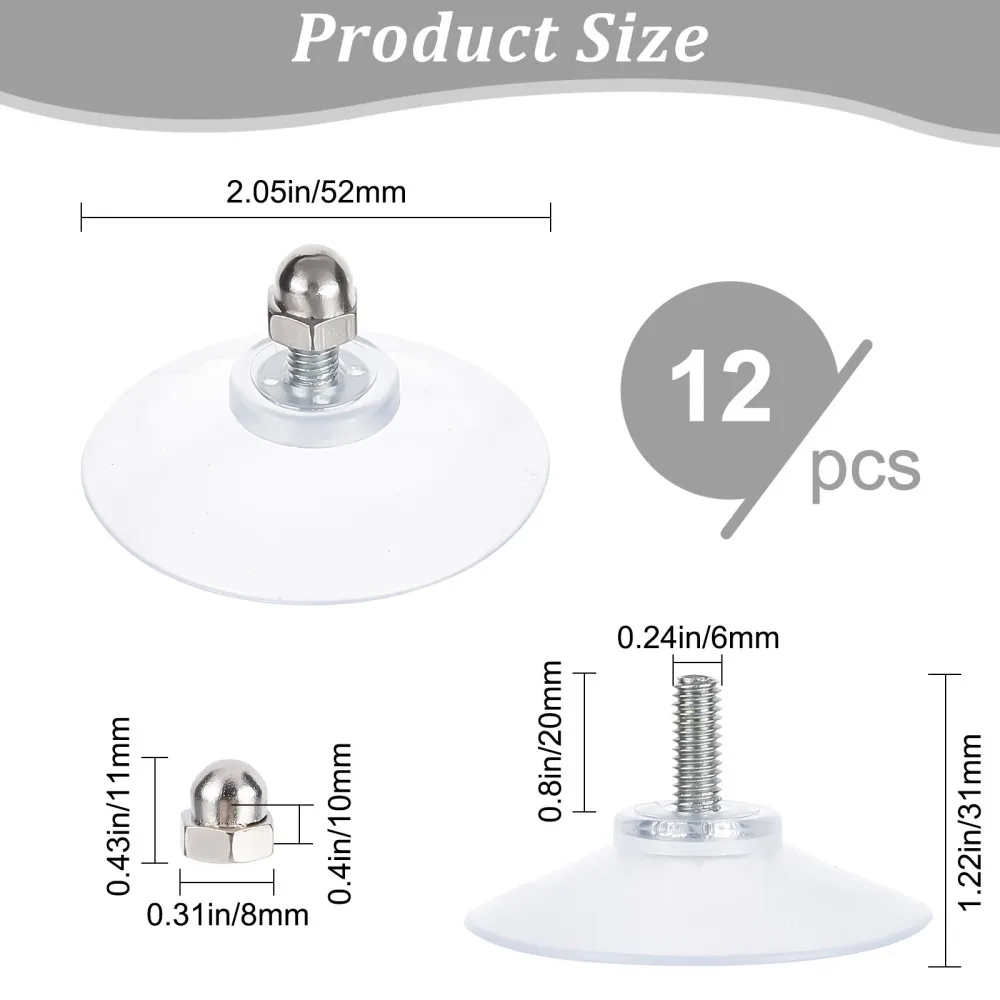 

Крючки на присосках 12 шт.