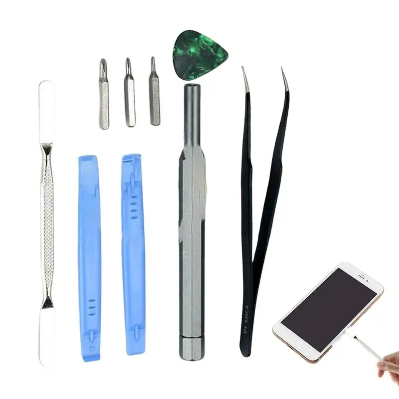 

Spudger Pry Tool Electronic Metal Pry Remover Kit Opening Pry Tool Repair Kit With Non-slip Handle For Tablets Laptop