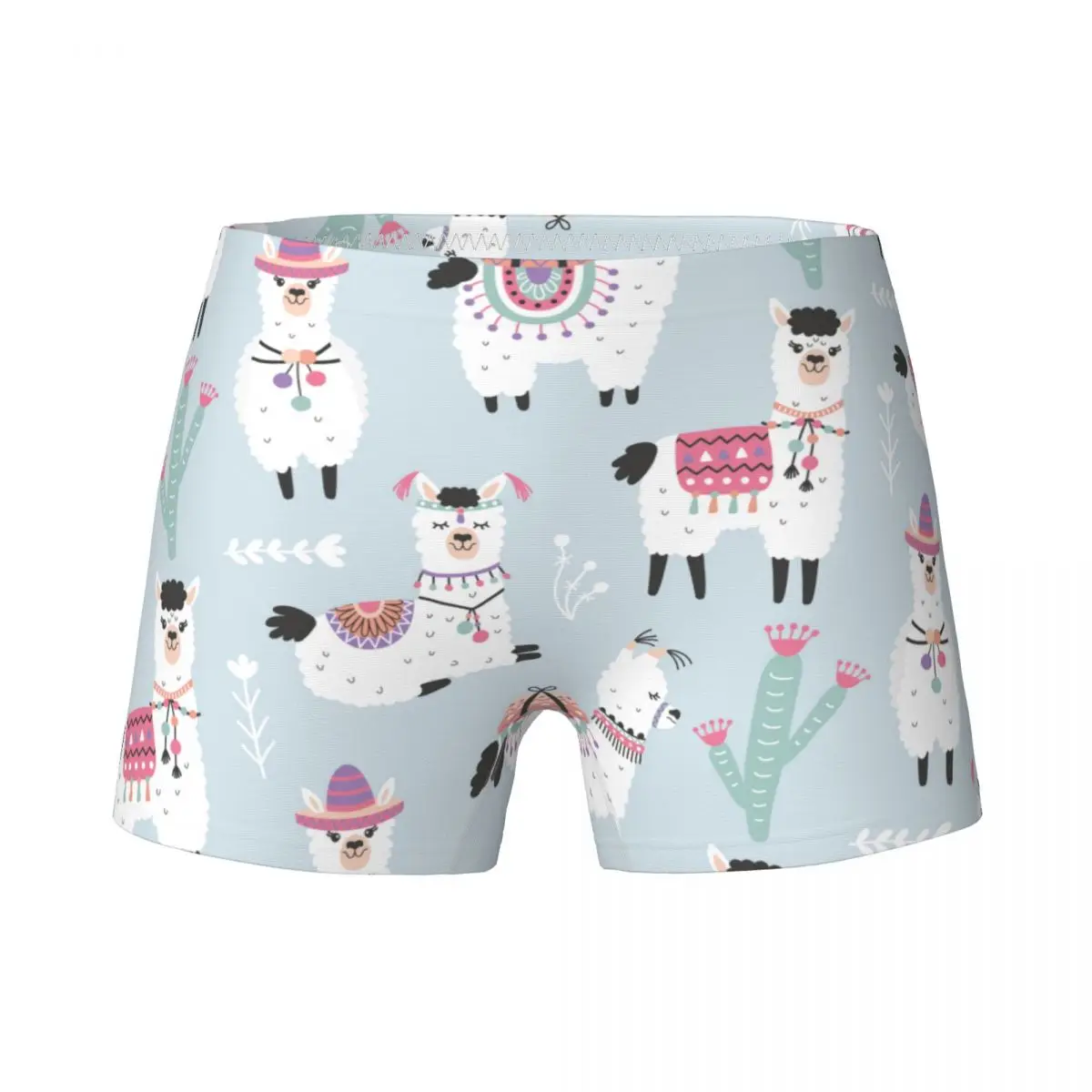 

Young Girls Cute Alpaca Boxers Child Cotton Pretty Underwear Teenagers Cartoon Animal Underpants Breathable Shorts Size 4T-15T