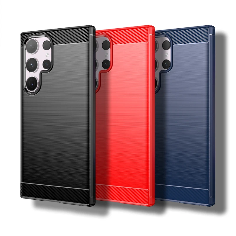 

For Samsung Galaxy S24 Ultra 5G Case For Samsung S24 Ultra Cover Shockproof Soft Silicone Protective Bumper For Galaxy S24 Ultra