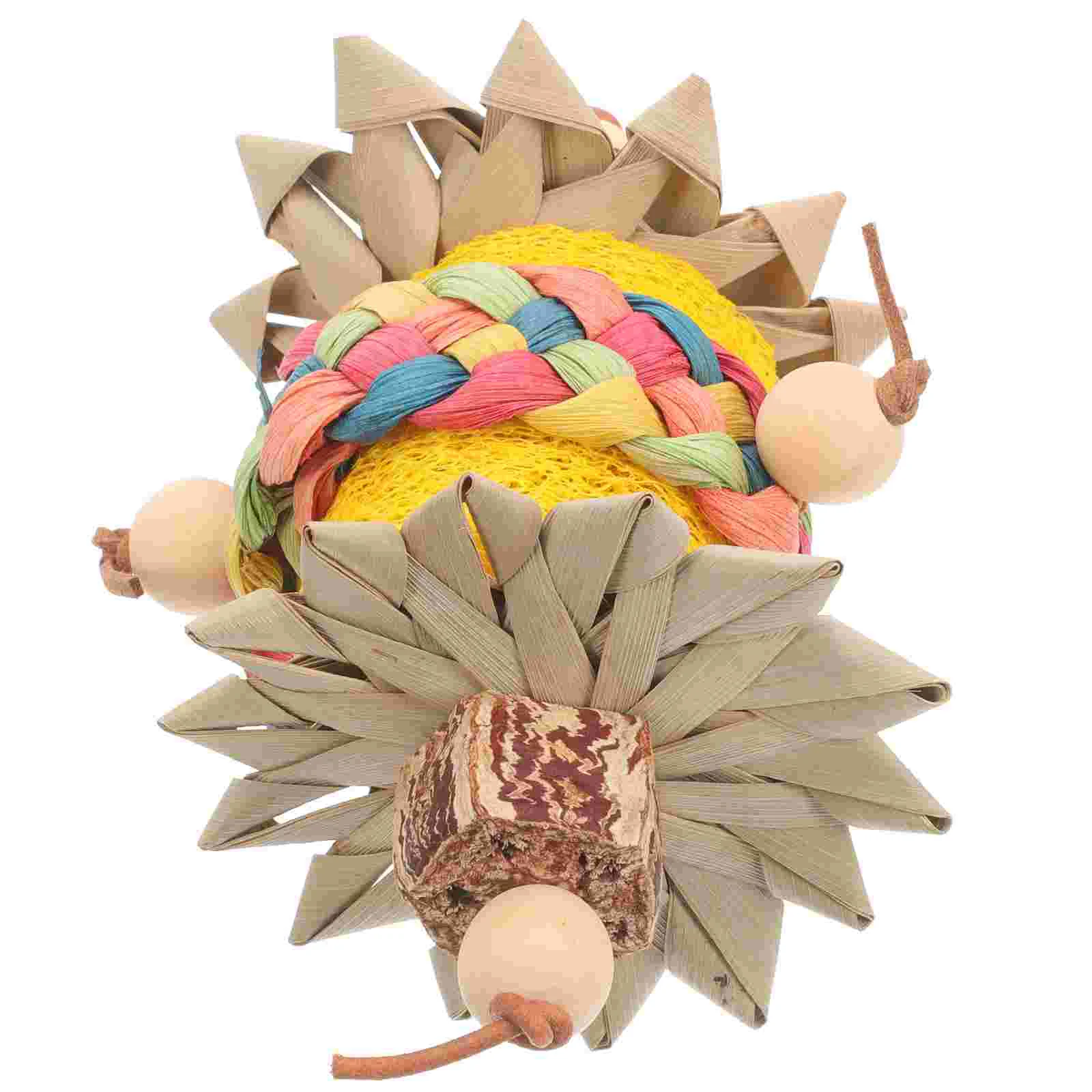 

Parrot Chewing Toy Bird Grinding Loofah Toy Birds Biting Toy Bird Molar Toy Birdcage Accessory