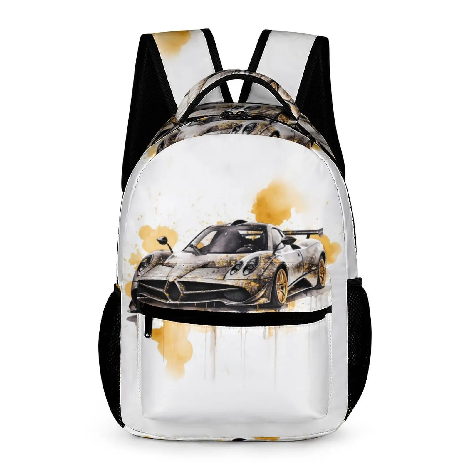 

Рюкзак мужской для занятий спортом, Модный яркий ранец с принтом чернил, дышащий, для старших классов, для пеших прогулок