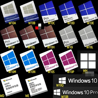 Original Windows10 Win10 pro 11 Label Sticker For Laptop PC Tablet Desktop Computer Mobile Digital Personalized DIY Decoration