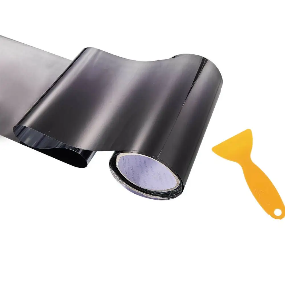 

1 Roll Front Array DIY Car Sun Visor Strip Tint Film Front Windshield UV Shade Banner Accessories 135*20CM PVC Durable Convenien