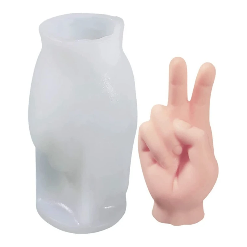 

Gesture Silicone Candle Mold,3D Hand Shaped Handmade Soap Aromatherapy Mould Cake Molds DIY Crafts Home Decoration