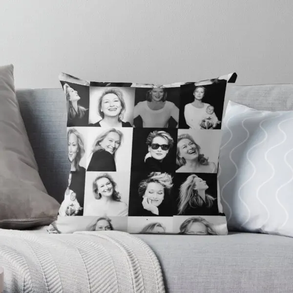 

Meryl Streep Printing Throw Pillow Cover Home Sofa Throw Square Fashion Decor Cushion Wedding Hotel Office Pillows not include