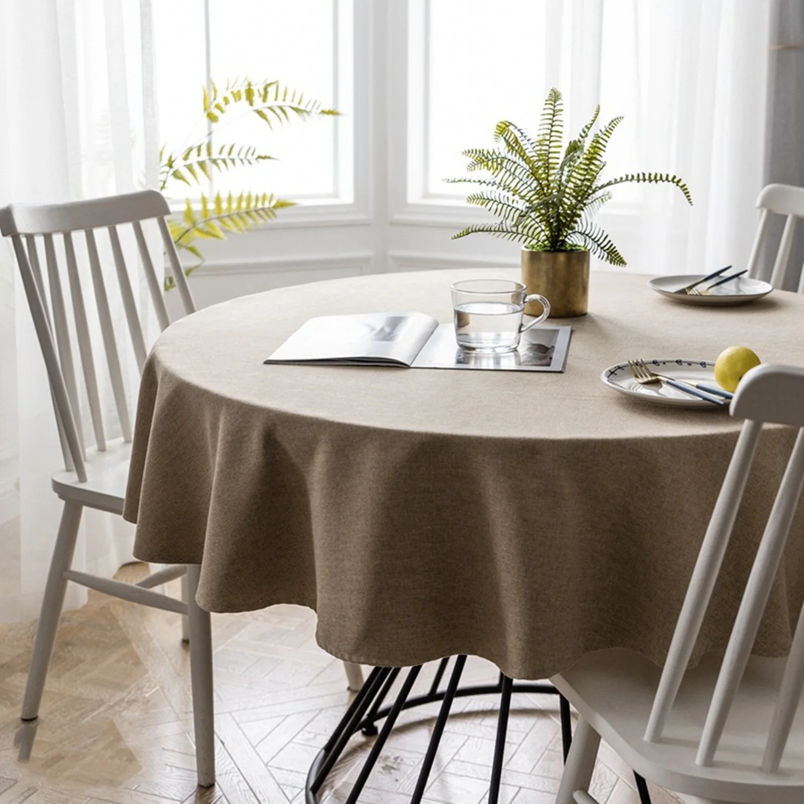 

Скатерти из полиэстера, водонепроницаемые чехлы для стола в простом стиле, украшение для кофейного столика