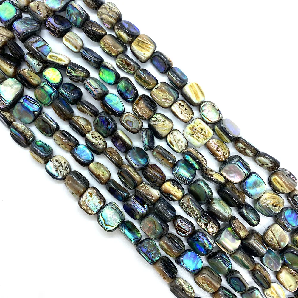 

Natural Abalone Irregular Shape Beads 8x10mm Abalone Mother of Pearl Beads Charm DIY Necklaces Bracelets Earrings Accessories
