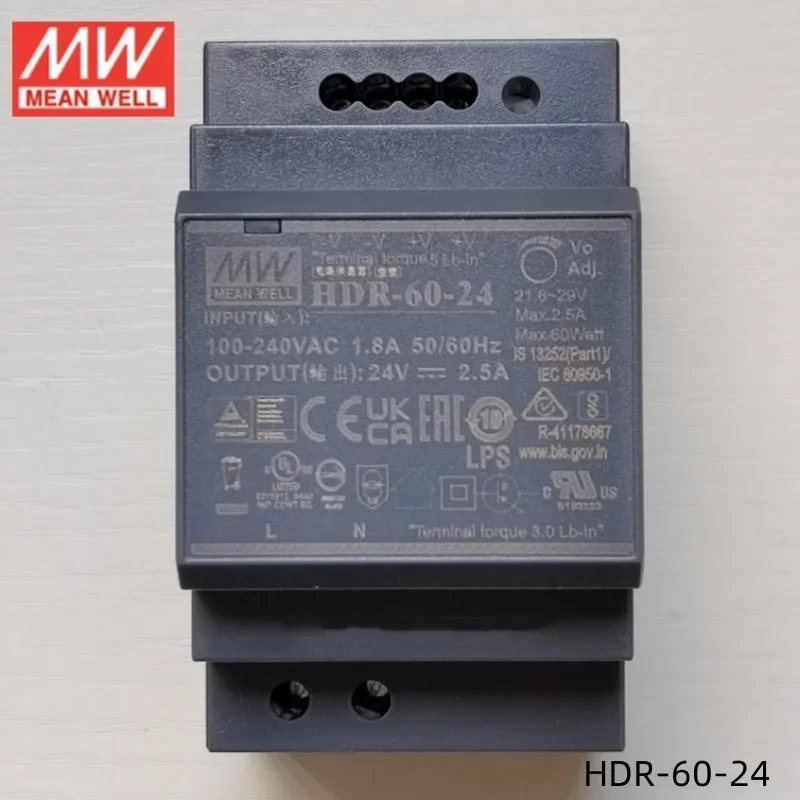 Mingwei источник питания HDR-30 15 60 100 150 Вт с шагом 220 трансформатор 24 12 5 в постоянного