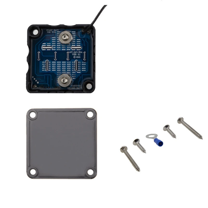 2 комплекта цифровой дисплей прочный двойной аккумулятор Lsolator 12 В а