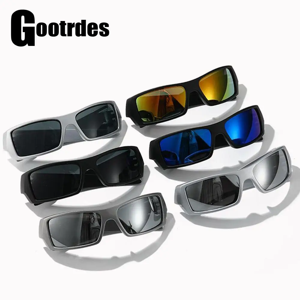 

Wrap Around Y2K Sunglasses Trendy Futuristic Sports Sun Glasses Fashion Shades Vintage Punk Goggle Outdoor UV Protection Eyewear