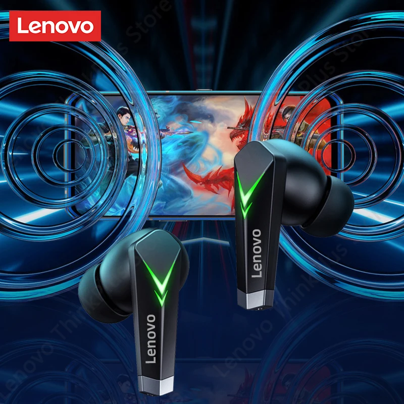 Lenovo LP6 TWS Gaming Earphone New Wireless Buletooth Headphone With Noise Reduction Dual Mode Headset For E-Sports Games Music