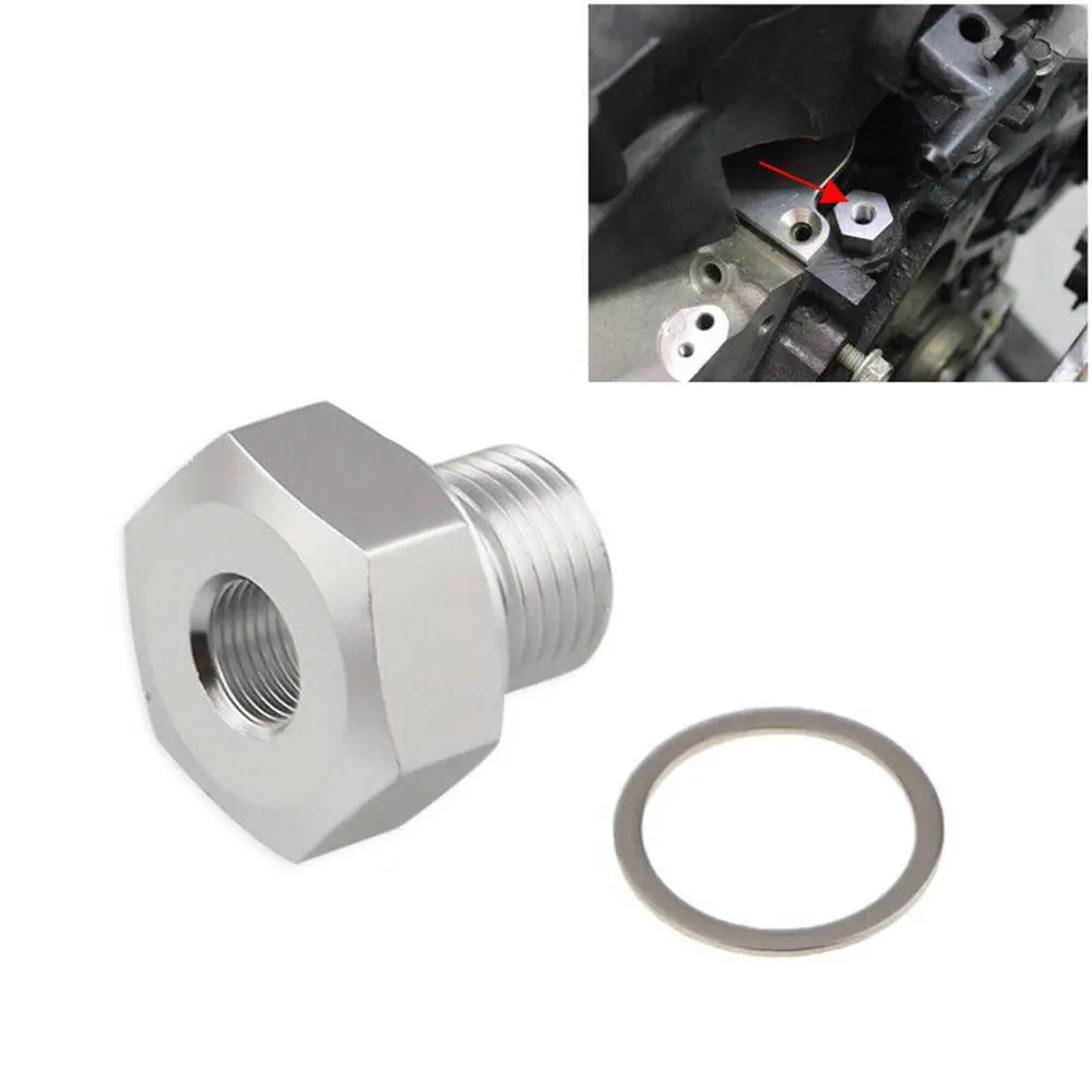 

Automobile Aluminum NPT LS Engine Female 1/8 Male M16x1.5 Adapter Oil Pressure Sensor For LS Series Engine