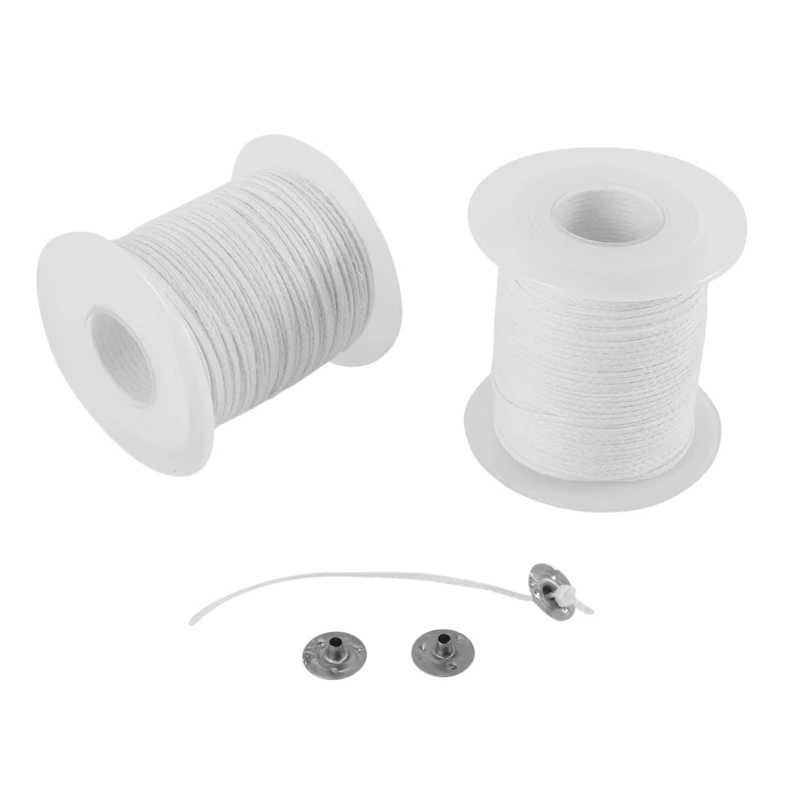 

Инструменты для самостоятельной сборки свечей, 2 рулона плетеных свечей, фитиль из хлопка и 200 шт. фитилей для свечей, экологичные вкладыши д...