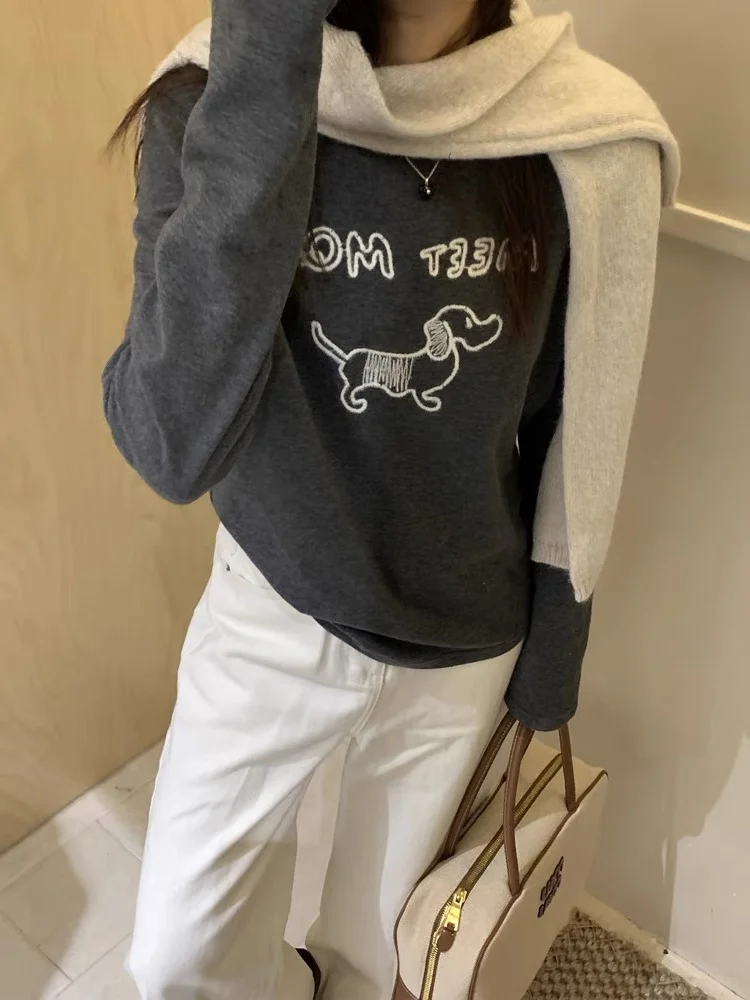 Маленькая версия шлифовальная рубашка с длинными рукавами женская осень и зима