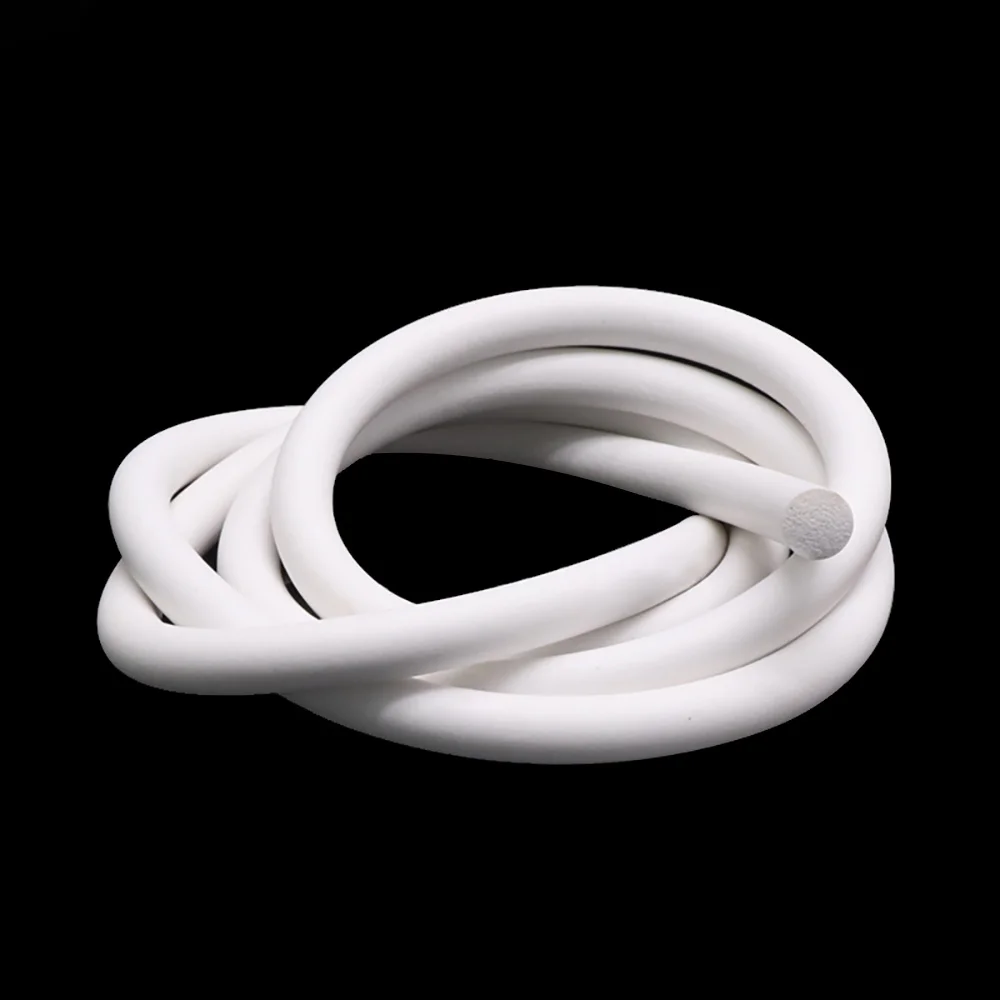 

Silicone rubber sponge tape, white, closed, round, foam rod seal