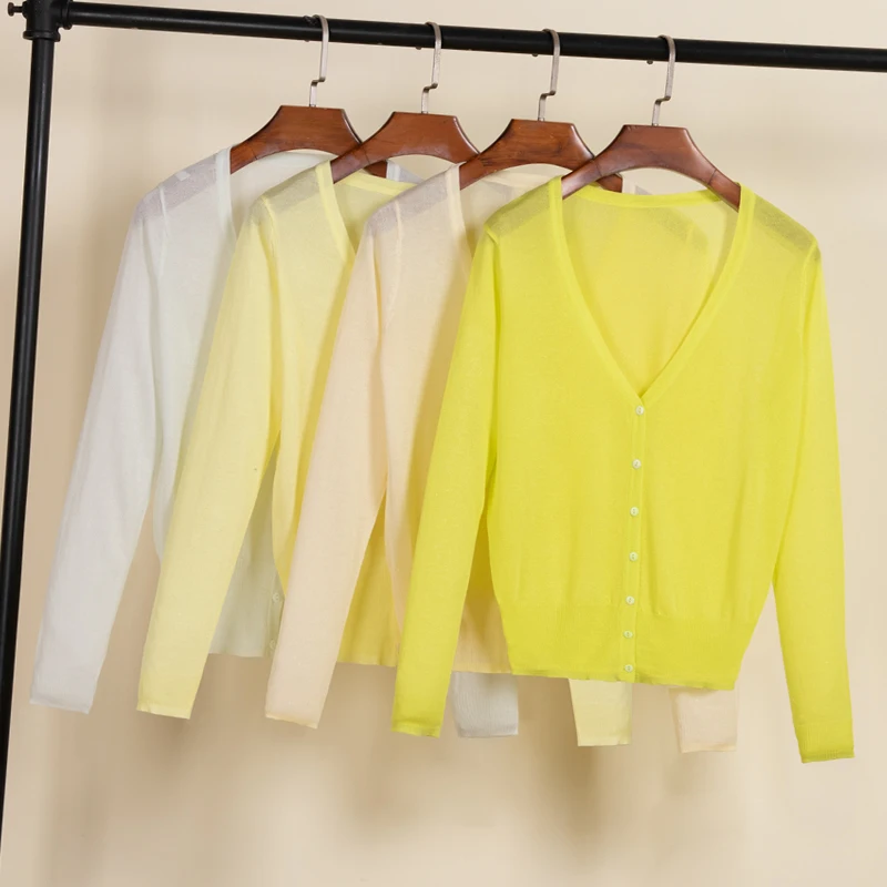 Кардиган Женский Летний женская верхняя одежда модный свитера свитер вязаный