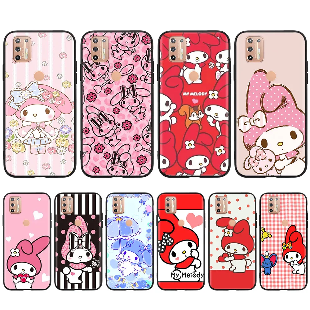 

My Melody Black Case for iPhone 8 7 Plus 6 6S 5 5S SE X XR XS 11 Pro Max