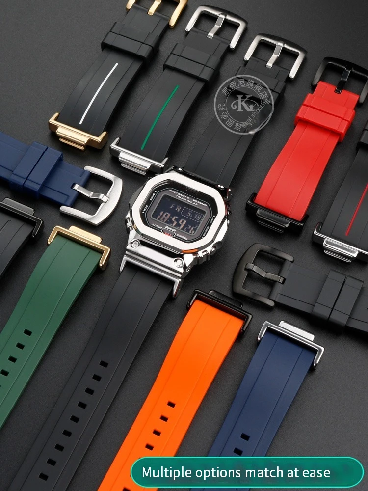 Водонепроницаемый резиновый ремешок для часов Casio G-SHOCK DW5600 DW-5600 GW-B5600 GW-M5610 GA 110 100 120