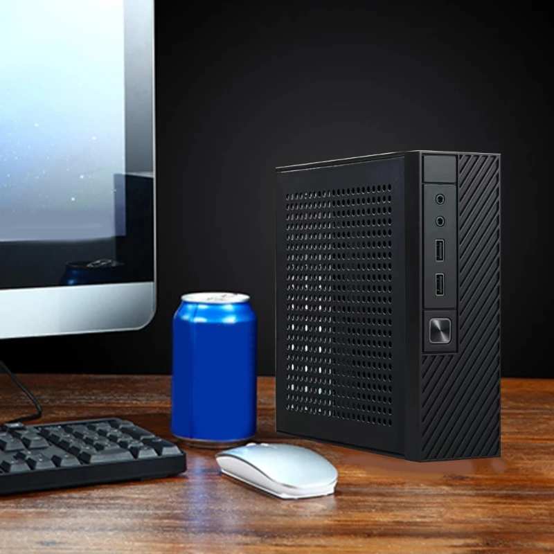 Mini-ITX для домашнего кинотеатра персональный компьютер корпуса сервер
