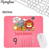 september pattern silicone mouse pad nature nordic style mouse pad for gaming laptop desk pad mouse pad wrist rest office desk