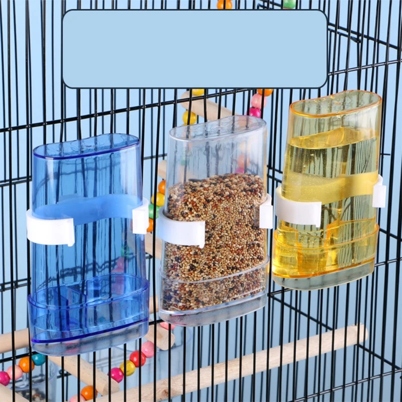 

Parakeet Water Dispenser No Mess Parrot Feeder Waterer Cockatiel Cage Accessories Automatic Feeding Supplies for Budgies