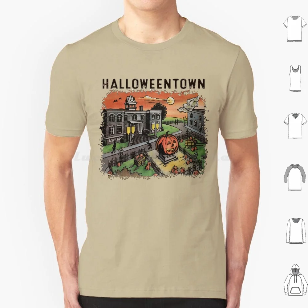 

Забавная Осенняя Винтажная футболка на Хэллоуин с университетским принтом на тему Хэллоуина для мужчин и женщин, хлопковая Футболка с прин...