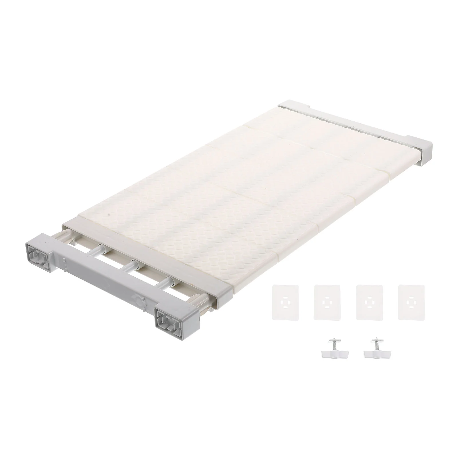 

Shelf Closet Organizer Tension Rod Adjustable Rack Locker Expandable Wardrobe Shelves Detachable Retractable Cupboard Storage