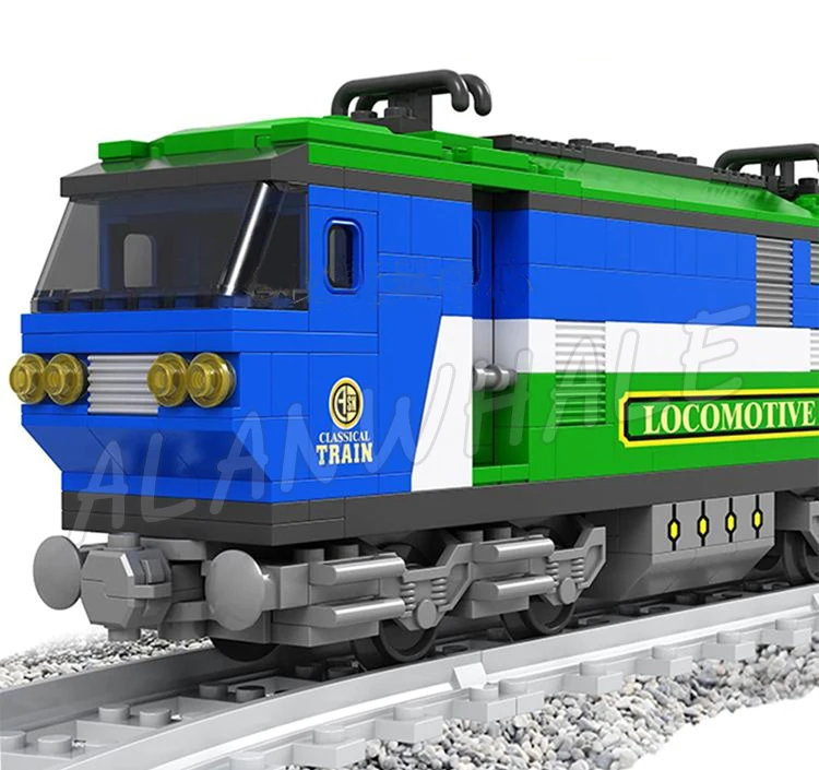 573pcs City Cargo Trains Locomotive Car Carriage Light Oil Rail Tanker Tracks 25808 Building Blocks toys Compatible With Model