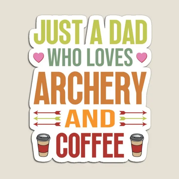 Магнитные Стикеры для стрельбы из лука и кофе детей