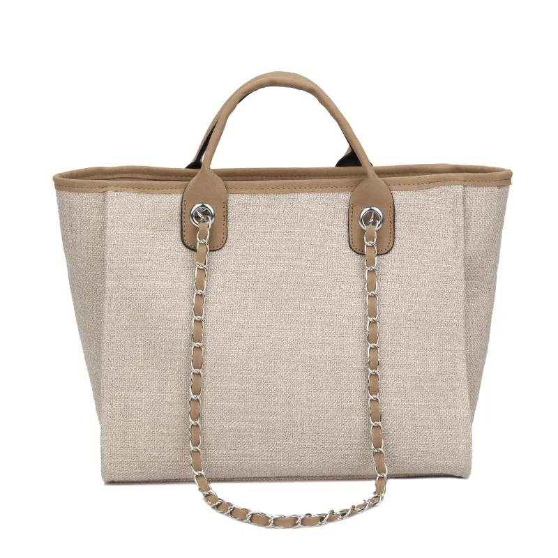 

SGARR High Quality Women Canvas Handbags Large Capacity Chain Ladies Shoulder Bag 2023 Fashion Casual Female Messenger Tote Bags