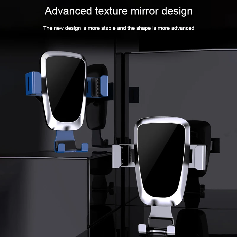 

New Air Vent Mount 360 angle rotation Gravity Cradle Air Vent Aluminum Alloy Mobile Stand Phone Holder Car Mobile Phone Holder