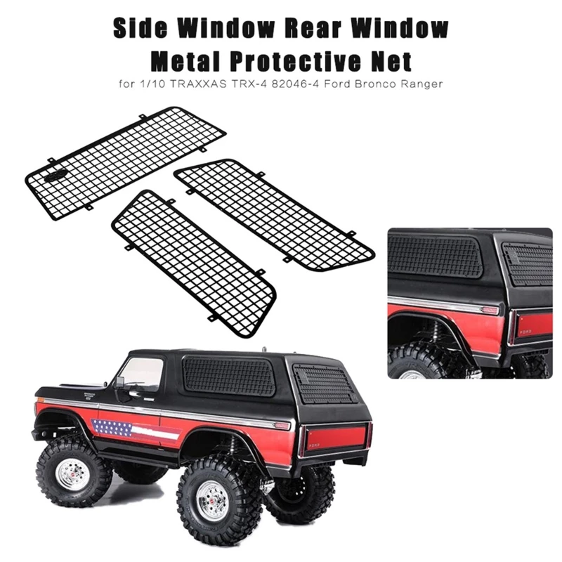 

Обновленная сетка для окон, сетка для заднего и бокового окон, аксессуары для моделей, запчасти для экстерьера автомобиля, для радиоуправля...