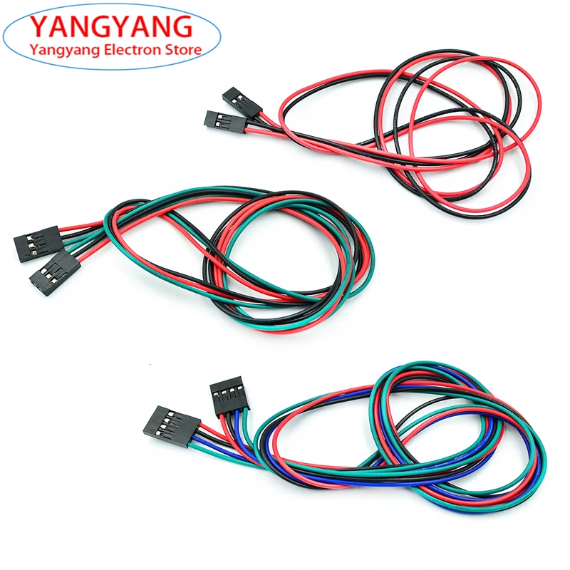

5pcs New Dupont Line 2/3/4pin 70cm Female and Female to Female Jumper Wire Dupont Cable For 3D Printers Electric Cable