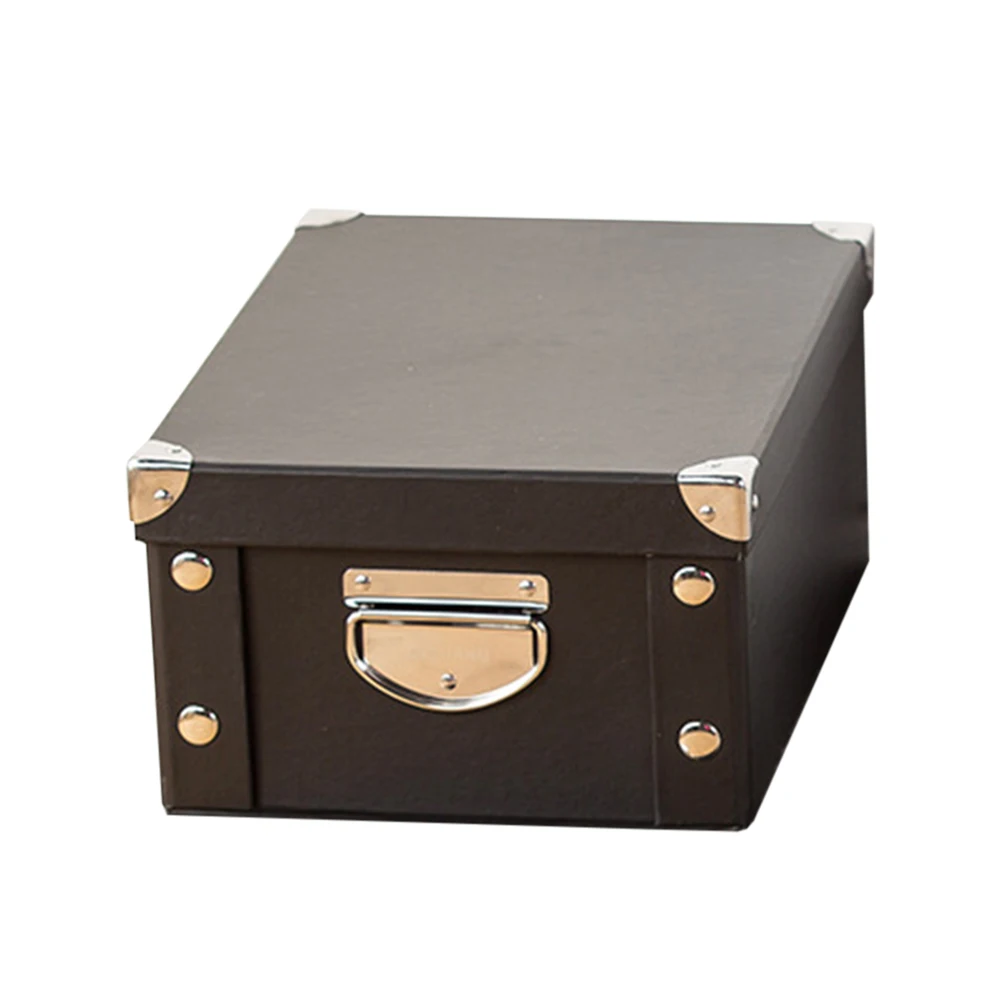 

Paper Storage Box Durable Dividers Cosmetics Dustpfoof Stationery Foldable Home Organizer Practical Eco Friendly Office Toys