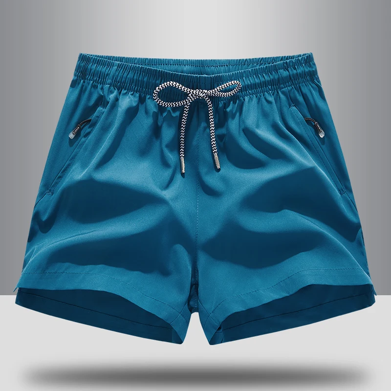 Минималистичные и модные Универсальные летние однотонные шорты на молнии с