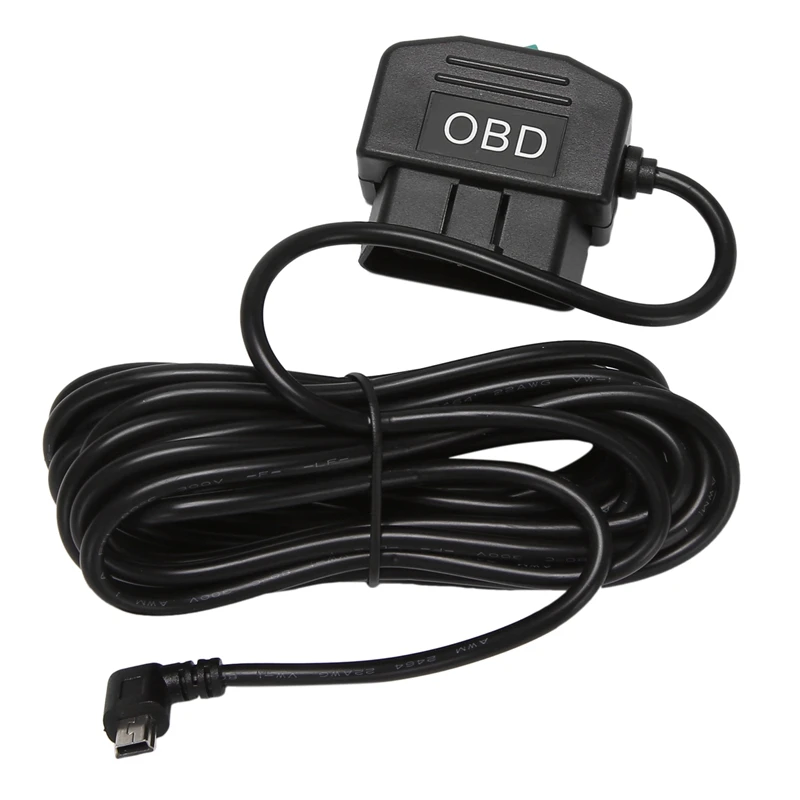 

Output 5V 3A USB Ports Car OBD Adapter Power Box 3.5 Meters Cable Switch Line For DVR Charging