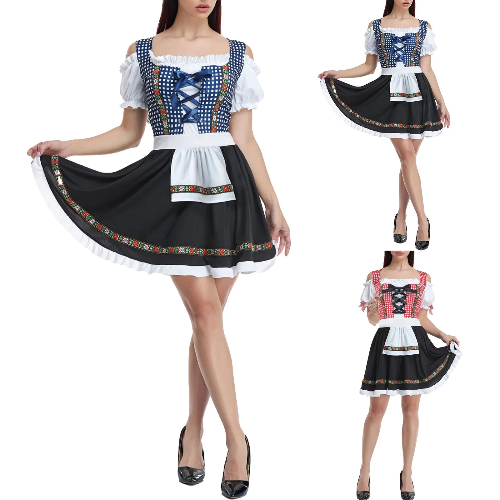 

Stage Performance Costume Costume Costume Beer Ladies Halloween Costume Costume Women's Dress Long Dressed for Women