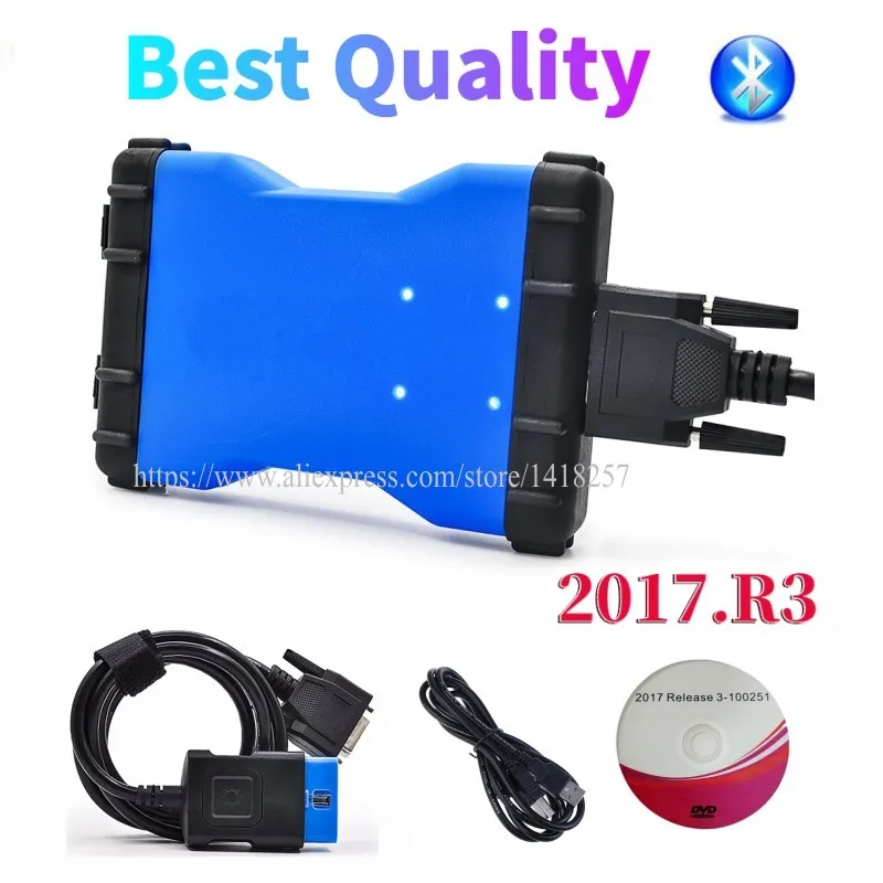 Новинка 2021 голубой Диагностический прибор vd tcs cdp 2017.R3/2020 23 новый VCI Bluetooth VD DS150E CDP