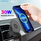Магнитное автомобильное беспроводное зарядное устройство FDGAO, 30 Вт, быстрая зарядка, держатель для телефона, портативное беспроводное зарядное устройство для iPhone 13 12 pro max mini