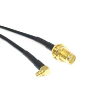 modem extension cable sma female jack nut switch mmcx male plug right angle rg174 cable 20cm 8inch new