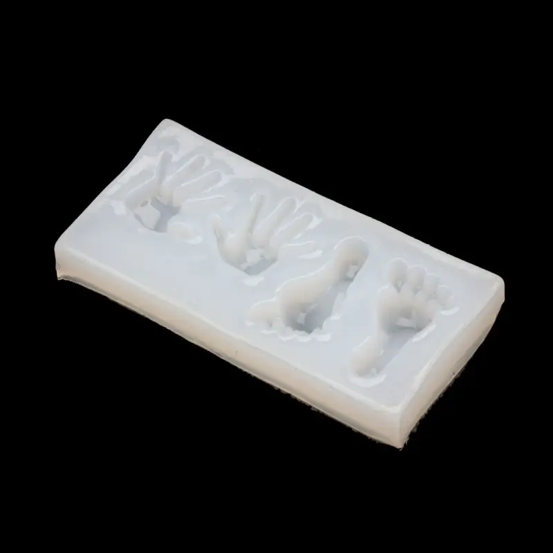 

69HB Cute Baby Hand Foot Silicone Mold Fondant Mould Cake Decor Resin Jewelry Making