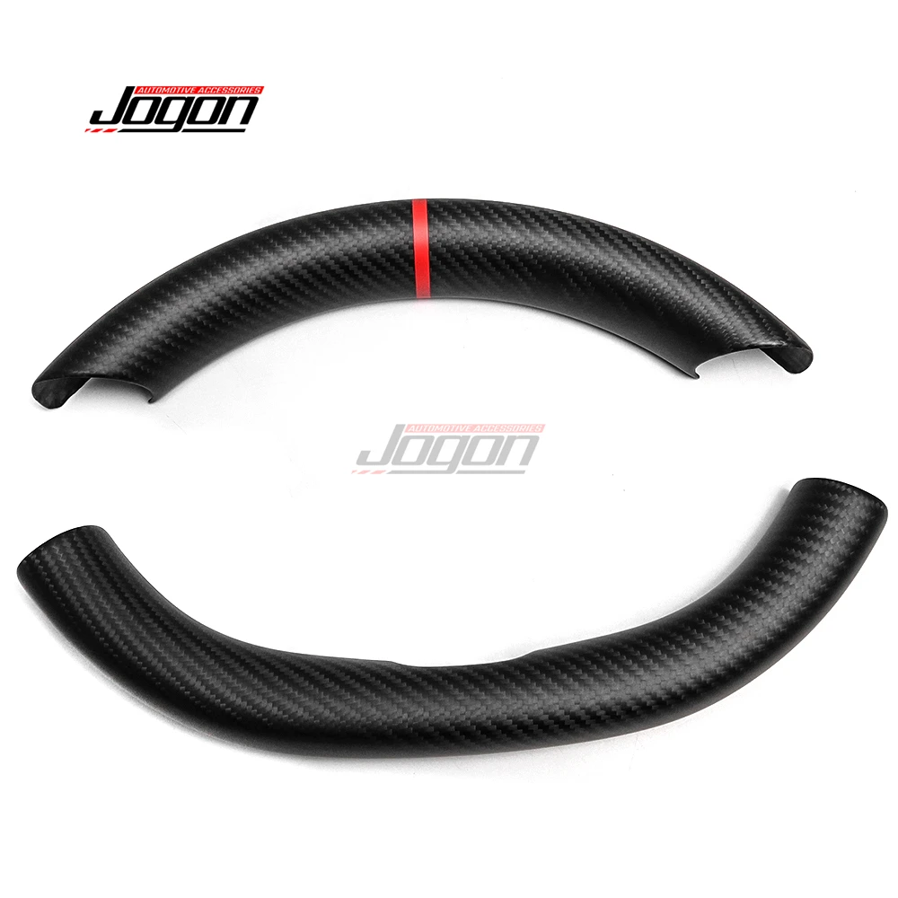 Красная линия для Tesla Model 3 2024 наклейка-бустер рулевого колеса из углеродного