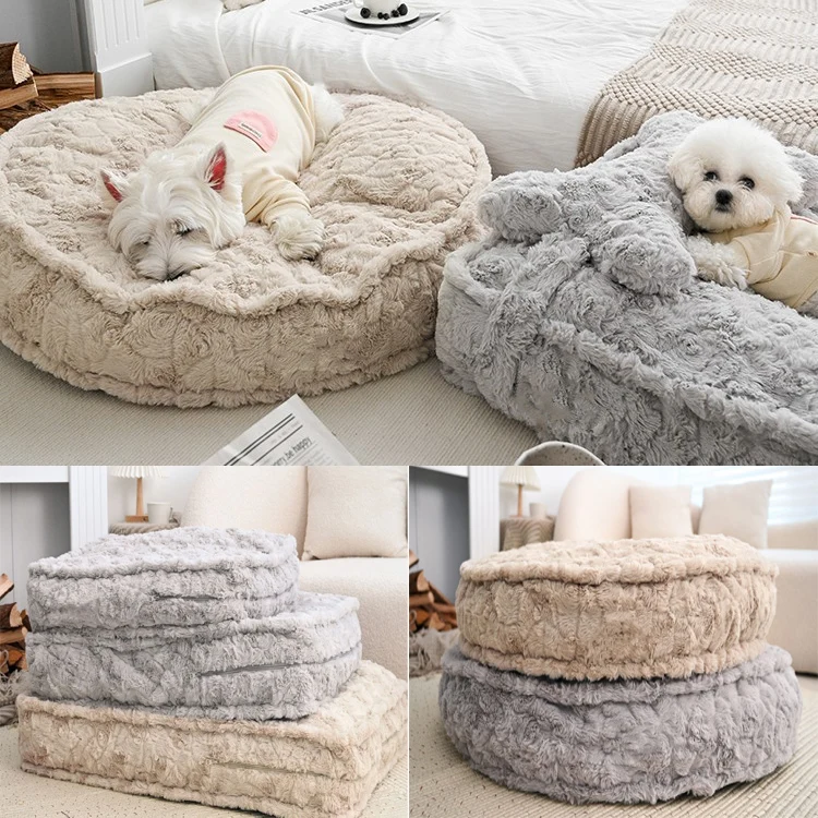 

Принадлежности для домашних животных, лежанки для собак, кошек, Съемный и моющийся коврик, супермягкая кровать для собак и кошек, плюшевая полноразмерная моющаяся Лежанка