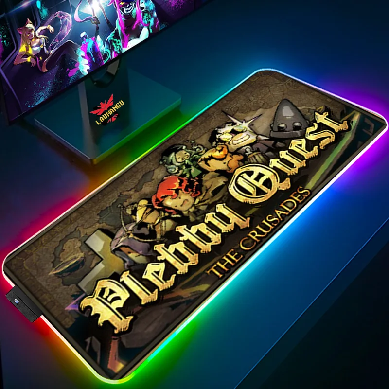 

RGB коврик для мыши, мультяшный Настольный коврик, игровой мини-коврик для компьютерного стола, игровой коврик для клавиатуры Runescape, аксессуа...