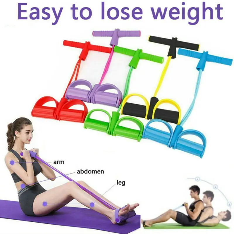 

Foot Pedal Pull Rope Fitness Exercise Resistance Band Yoga Equipment Sit-up Fitness Equipment